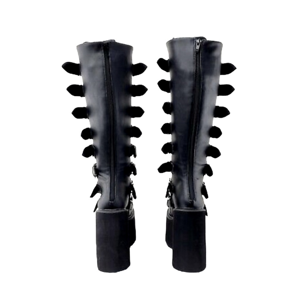 New Demonia Trinity Swing 815 Black Matte Goth Kn… - image 3